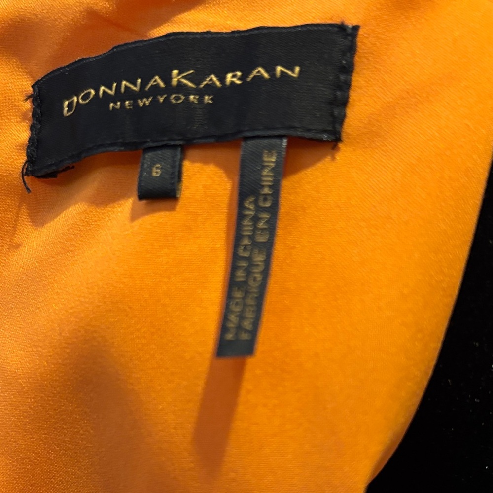 Donna Karan Vibrant Orange Fabric